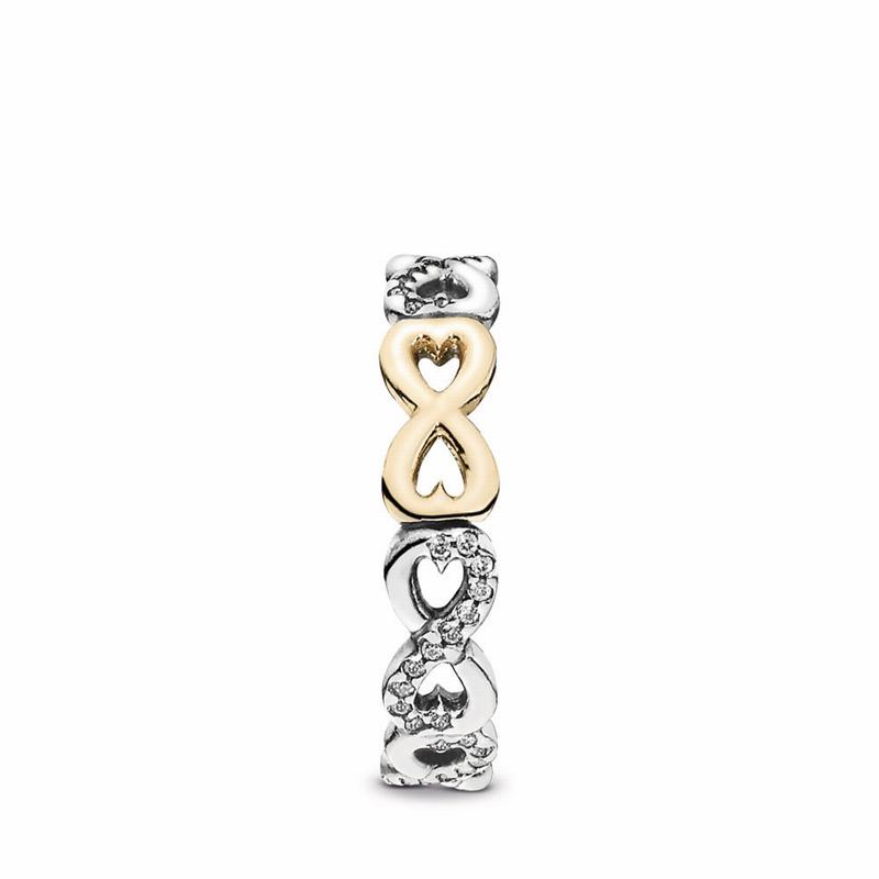 Pandora Infinite Love Promise Ring NZ, Two Tone (705918-GWZ)